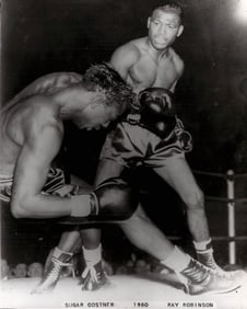 1951 Kid Gavilan vs Ruby Goldstein.Boxing Photography