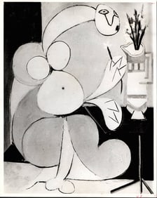 1961 Photography, Picasso painting (1936) - impending motherhood