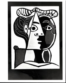 1987 Original Vintage Photography Picasso's "Stated woman with A Hat and Chignon"