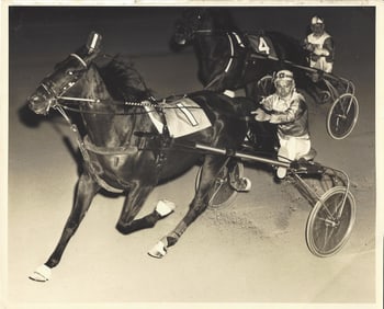 Vintage Harness Racing Press Photo Horse "Super Bowl" Liberty Bell Park