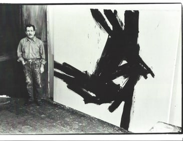 American Painter Franz Kline In His Studio 1961 Print Photography.