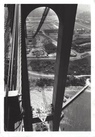 1986 Photo The Staten Island Anchorage viewed from Narrows Bridge Tower