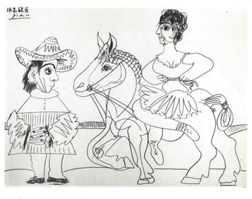 1969 Photo Pencil drawing by Pablo Picasso