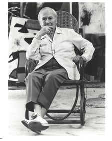 1980 Photo Artist Joan Miro in "Picasso -- A Painter's Diary"