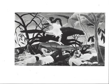 1985 Photo Henri Rousseau, Oil on Canvas, "War, at Museum of Modern Art