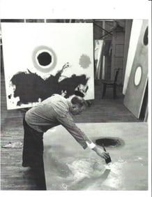 American Painter Adolph Gottlieb Portrait Print Photography Working On A Painting 1962