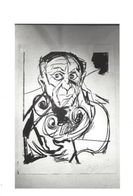 1984 Photo Alexander Rutsch's Portrait of Pablo Picasso