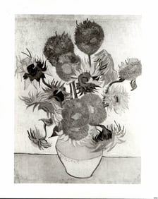 Vase with Fourteen Sunflowers Painting by Van Gogh