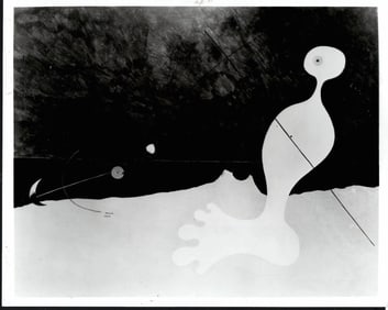 1983 Photo Joan Miro's "Person Throwing a Stone at a Bi