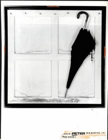 1985 Photo Parapluie Mixed Media Painting Antoni Tapie