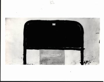 1981 Photo Bed Headboard Painting By Antoni Tapies