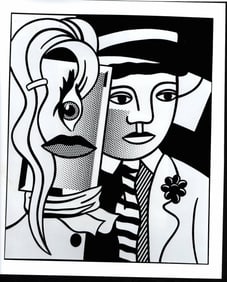 Roy Lichtenstein NYC Photo Exhibit. Labeled onThe Verso