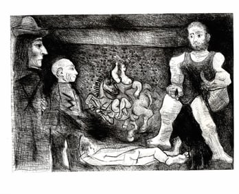 Pablo Picasso Photo Plate 1 1968 Etching MOMA Museum