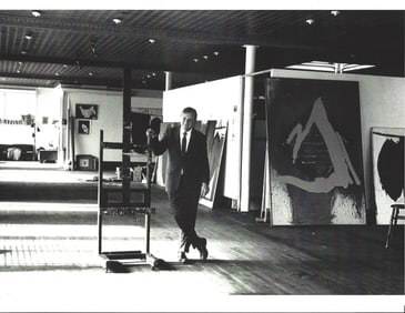 American Artist Robert Motherwell Poses In His Loft 1962