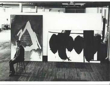 American Artist Robert Motherwell Poses In His Loft 1962