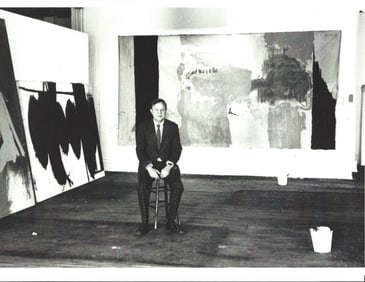American Artist Robert Motherwell Poses In His Loft 1962