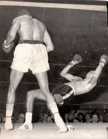 1968 Boxing Photography Curtis Cokes Sends Willie Ludick to the Floor
