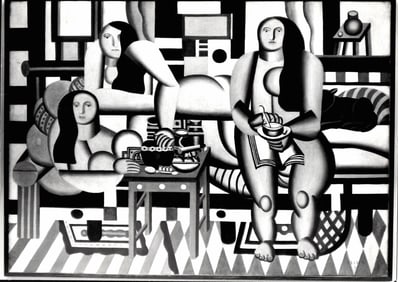 Le Grand Dejuner (1921) FERNAND LEGER NYC 1950s Photo