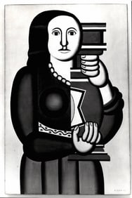 Woman Holding a Vase(1927) FERNAND LEGER 1950s Photo