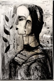 1952 Double Image Painting Tschachssov Photo