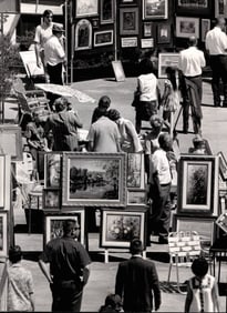 1968 Photo Fulton Mall Art Show Guarantee Plaza Crowds