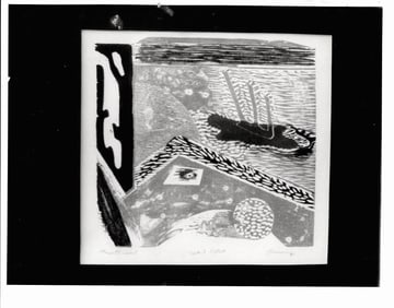 1987 Photo Art Work -Spatial Contact- by Michael Berman