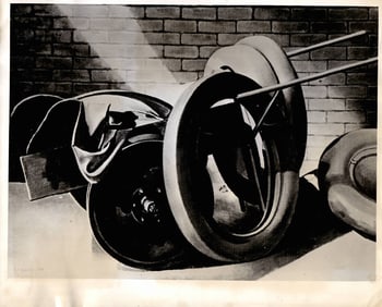 1947 Photo Boneyard Painting By Charles Sheeler