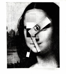 1989 Photo Constantin Boym Mona Lisa MIT List Art Cente