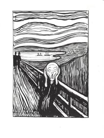 1994 Photo Edvard Munch-Artist-Lithograph-The Cry