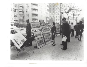 1971 Photo Open Air Art Show in Greenwich Village, NY