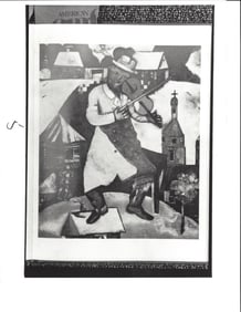 Marc Chagall Photo "The Fiddler" painting.