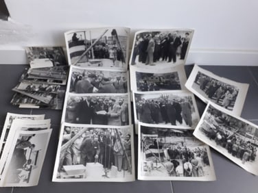 Lot of 10 old photographs from the 40s & 50s "Le Corbusier" (Charles-Edouard Jeanneret)