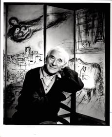 1972 Photography Artist Marc Chagall on his Studio