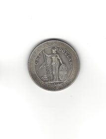1912 Old British Trade Commemorative One Dollar Coin