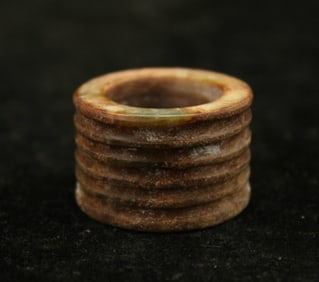 Antique Chinese Natural Jade Thumb Ring