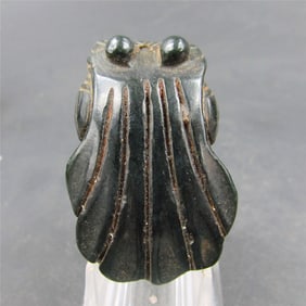 Antique Chinese Jade Hand-Carved Medallion