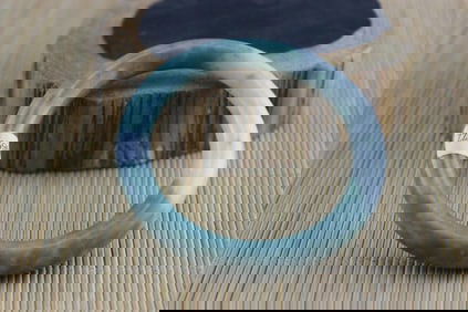 Certificated Natural Green Jade Hand-Carved Bracelet Gr