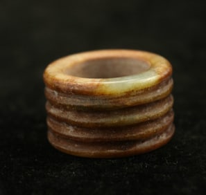 Antique Chinese Natural Jade Thumb Ring