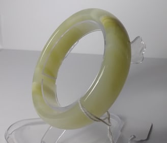 Antique Natural Jade Bangle Bracelet