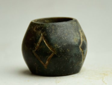 Antique Qin Dynasty Chinese Jade Hand-Carved Ring