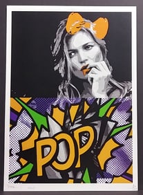 Pop Art Lithograph Print W/Certificated of Authenticity