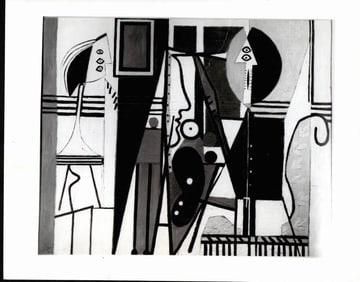 1971 Photography Pablo Picasso Painter And Model Shown