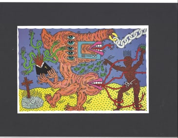 Keith Haring POP ART Graffiti Print