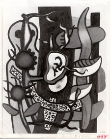 1954 Photo Painting "Nature Morte" by Fernand Leger