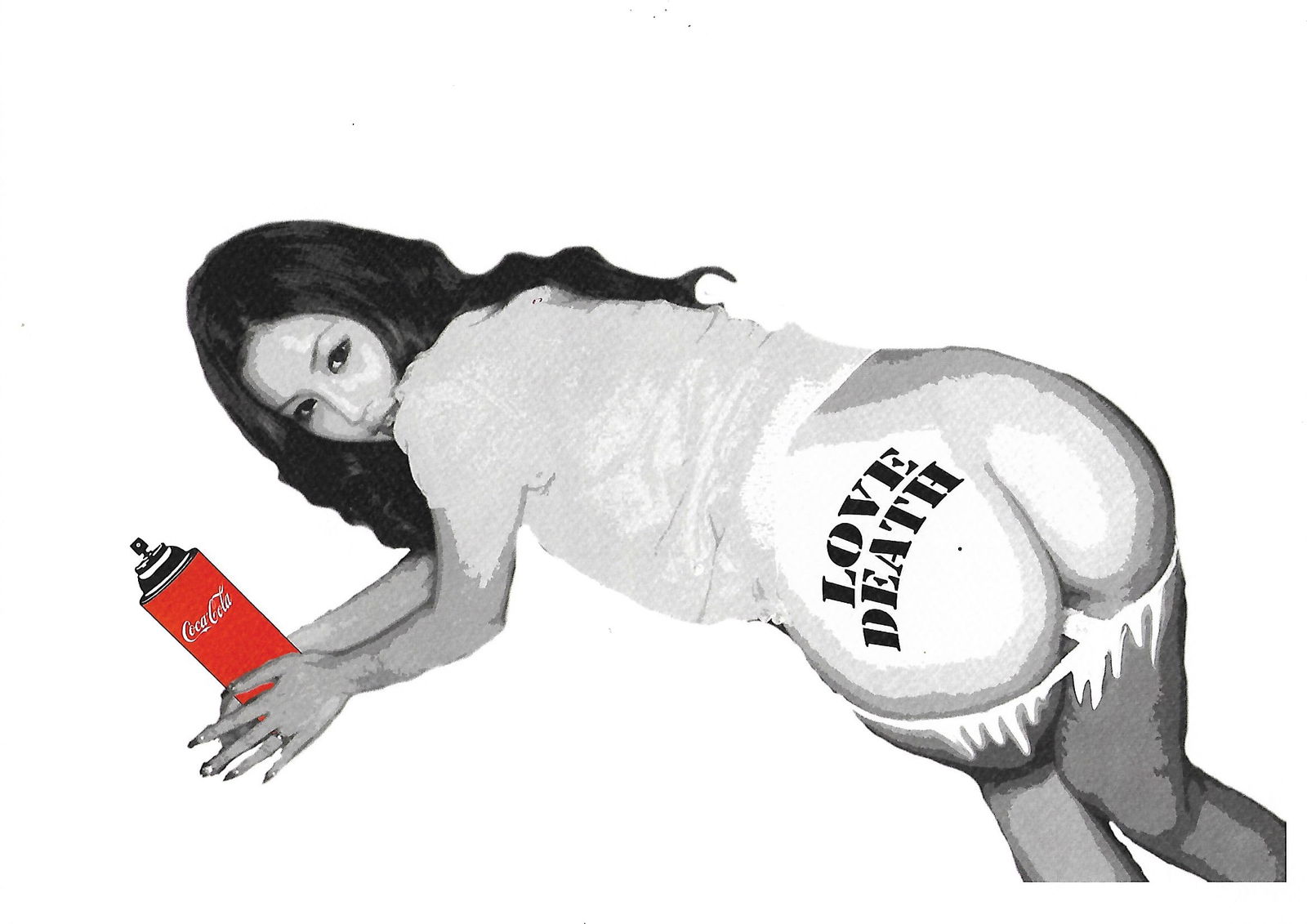 Death NYC Pop Art Lithograph W/COA - LOVE DEATH