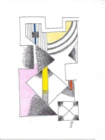 Original Abstract Figurative New York Painting