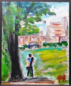 Original N York Street Impressionism Plain Air Painting