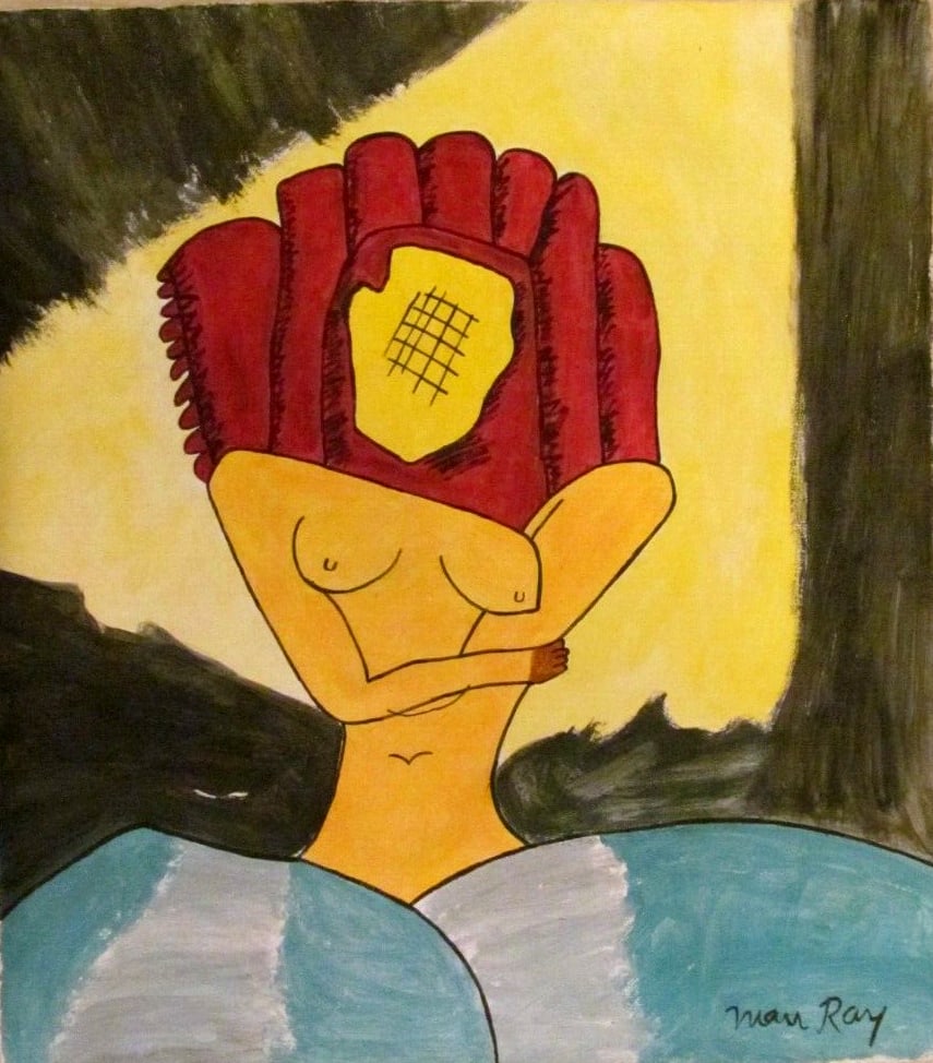 Abstract Painting Signed Man Ray, Modern Art (1 of 3)