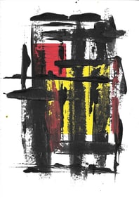 Original Abstract NYork Geometric Expressionis Painting