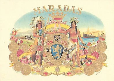 Cigar Label Collectible Postcard